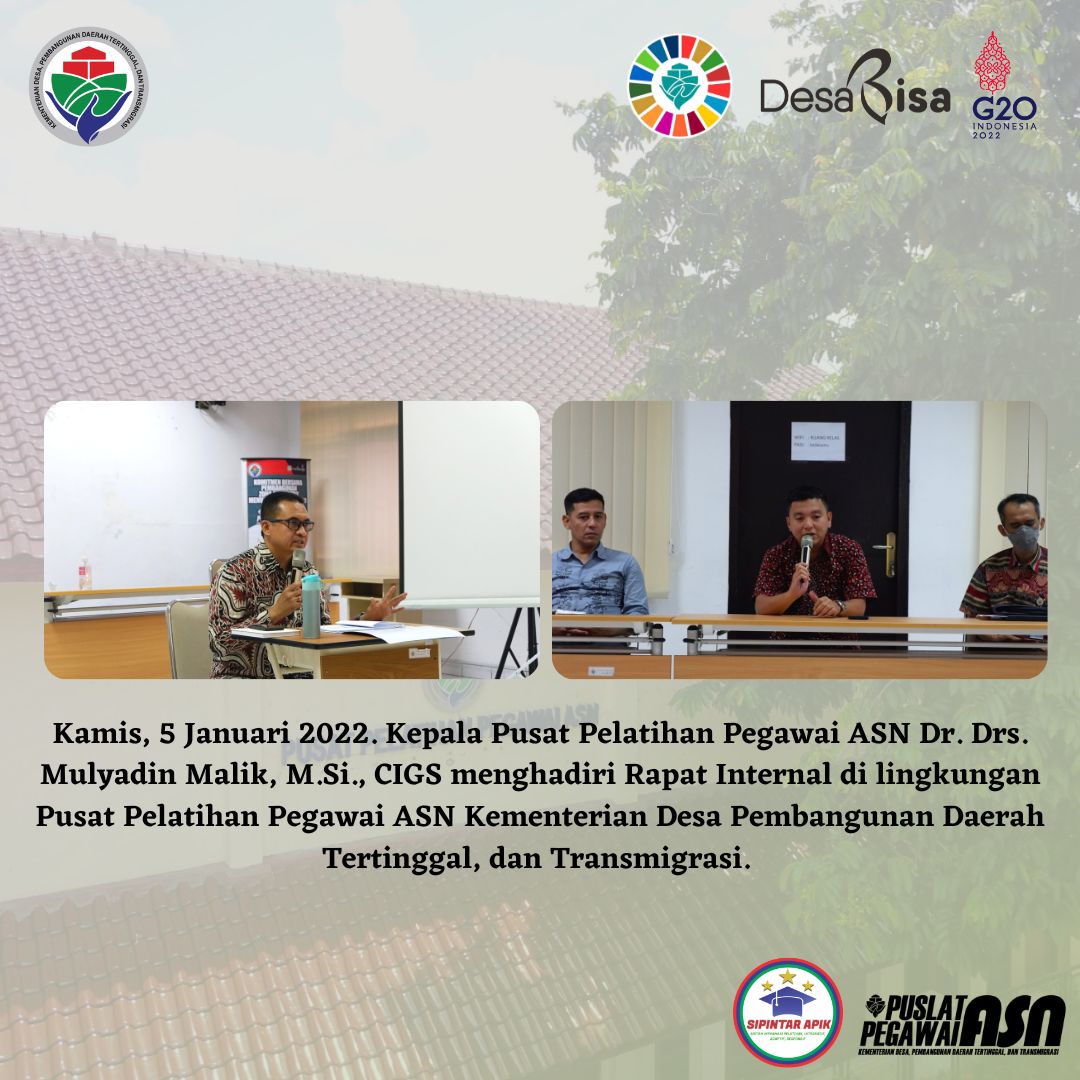 Rapat Internal Pusat Pelatihan ASN di Awal Tahun